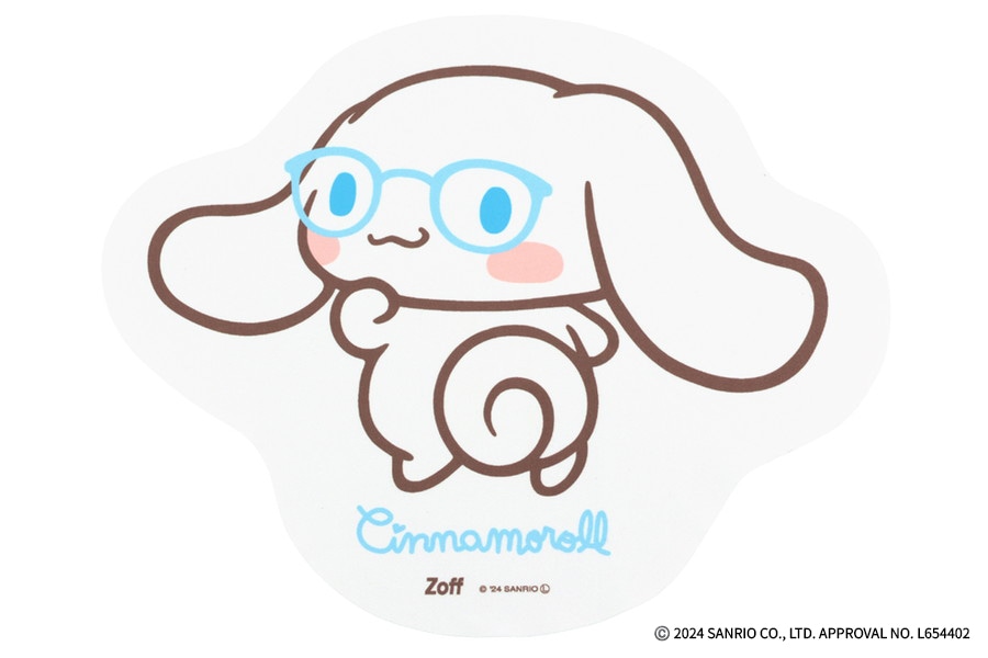 Zoff/Zoff|Sanrio Characters シナモロール モデル ダイカットクロス【3,300円(税込)以上で送料無料】 Zoff/Zoff|Sanrio Characters シナモロール モデル ダイカットクロス【3,300円(税込)以上で送料無料】