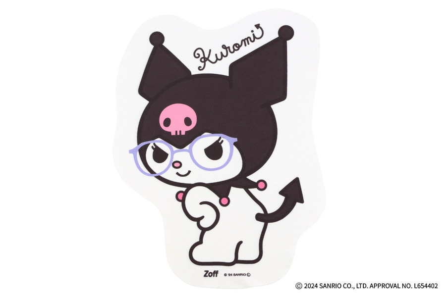 Zoff/Zoff|Sanrio Characters クロミ モデル ダイカットクロス【3,300円(税込)以上で送料無料】 Zoff/Zoff|Sanrio Characters クロミ モデル ダイカットクロス【3,300円(税込)以上で送料無料】