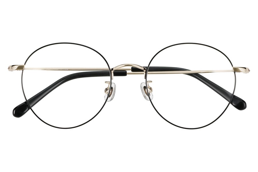 顔なじみの良い快適なかけ心地のボストン型メガネ[中顔面短縮みえ