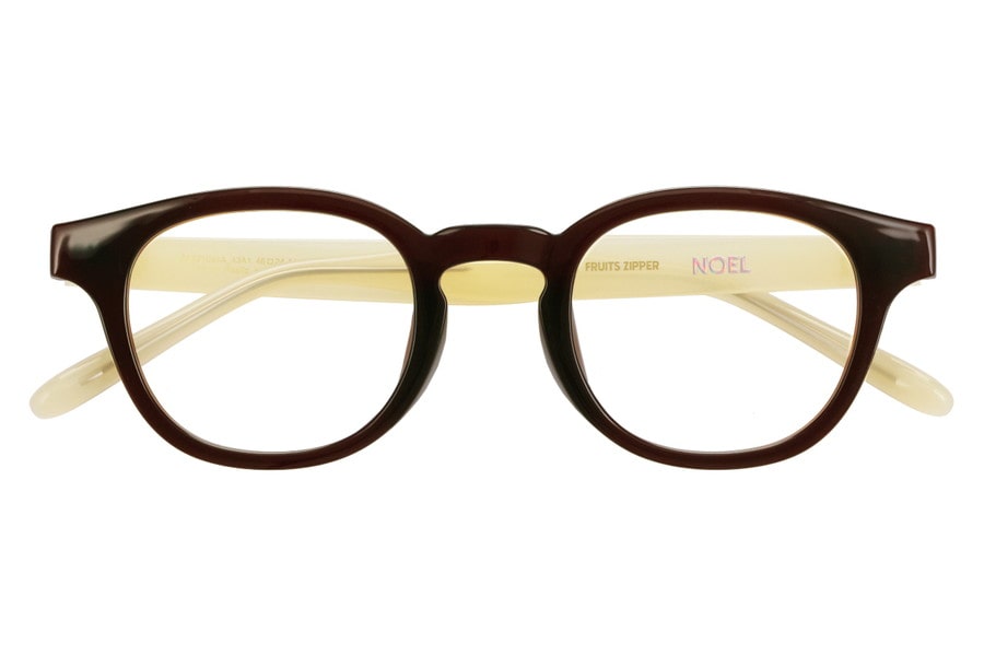 ウェリントン・ブラウン(クリア)のメガネ