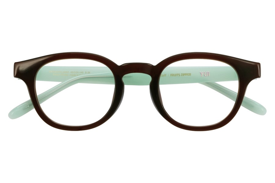 ウェリントン・ブラウン(クリア)のメガネ