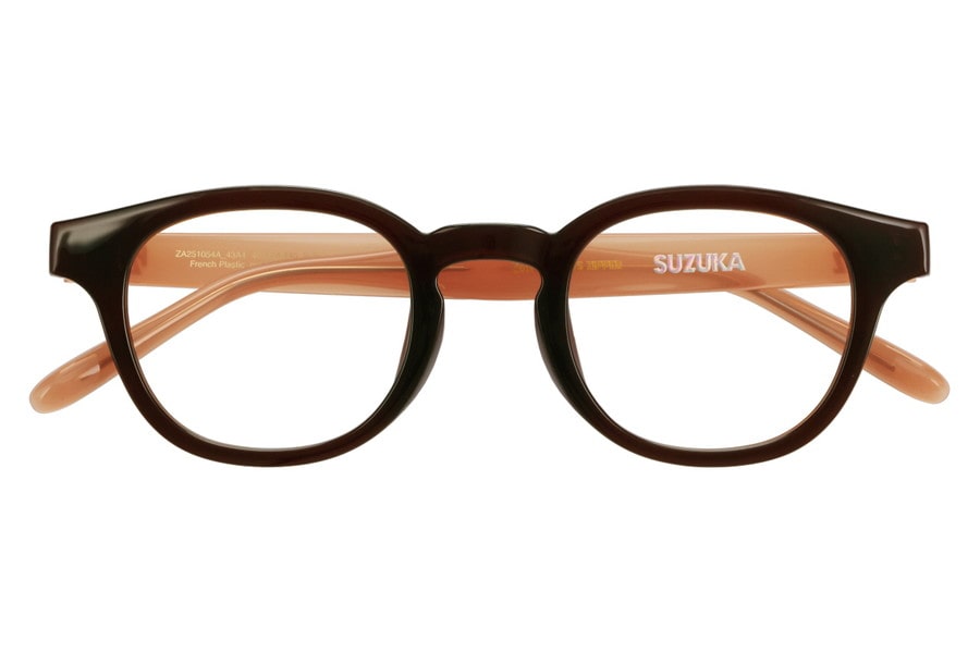 ウェリントン・ブラウン(クリア)のメガネ