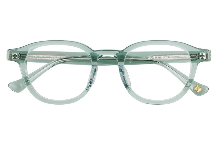 グリーン(クリア) ウェリントンのメガネ