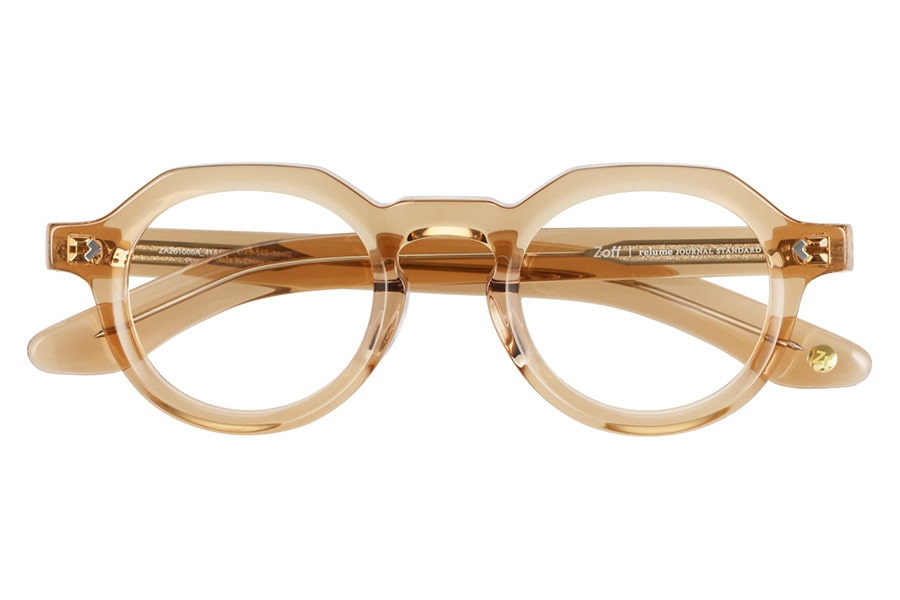 ブラウン(ベージュ) ボストンのメガネ