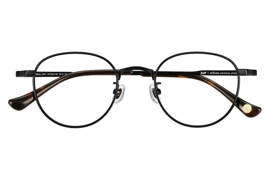 ブラック(マット) ボストンのメガネ