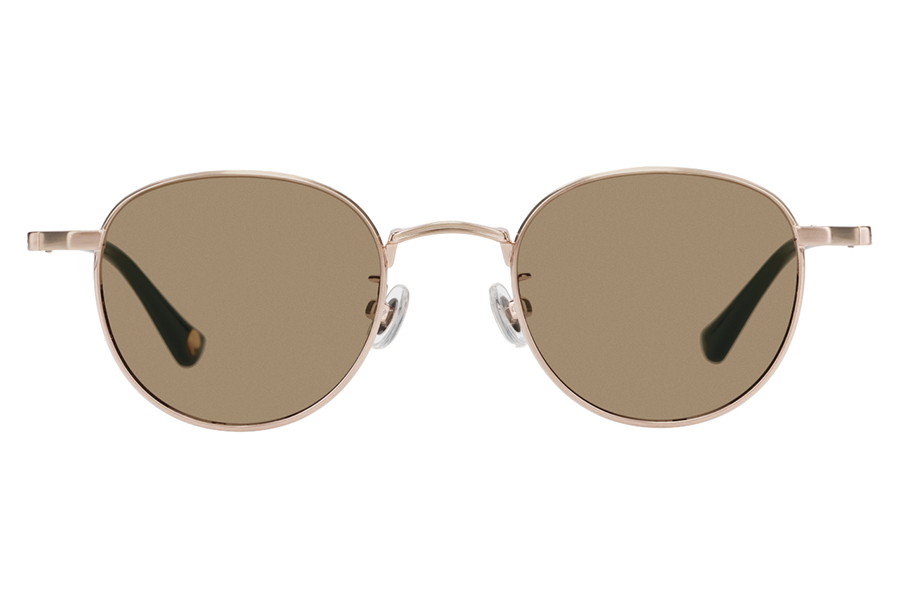 ゴールド(マット) ボストンのサングラス