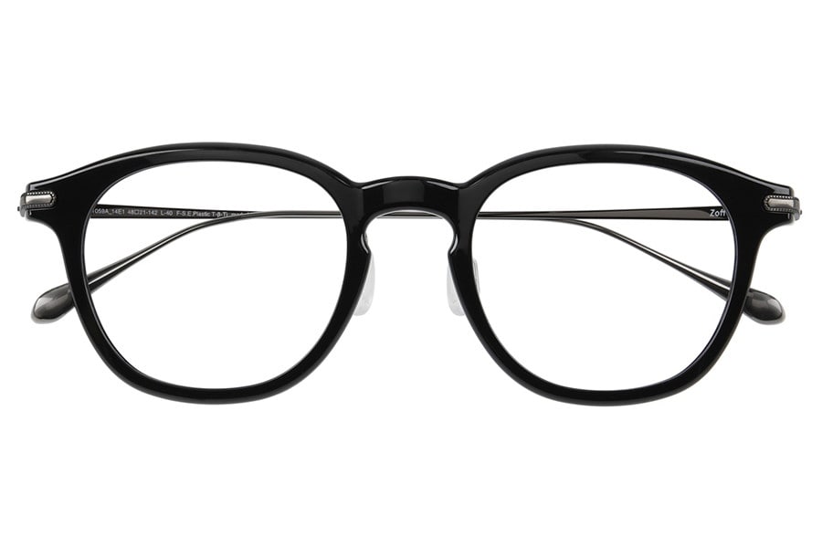 軽くて壊れにくい Zoff SMART CLASSIC・ブラック・ウエリントン・メガネ