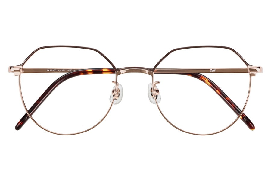 華奢なラインが特徴のクラウンパント型（ZK252001-43E1）｜メガネの