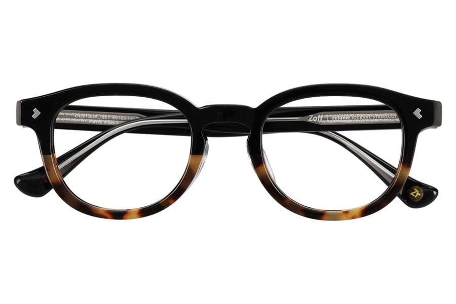 ブラック(グラデ)ボストンのメガネ