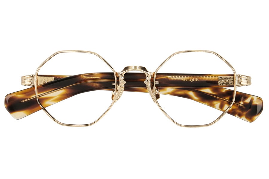 ゴールド　ウェリントンのメガネ