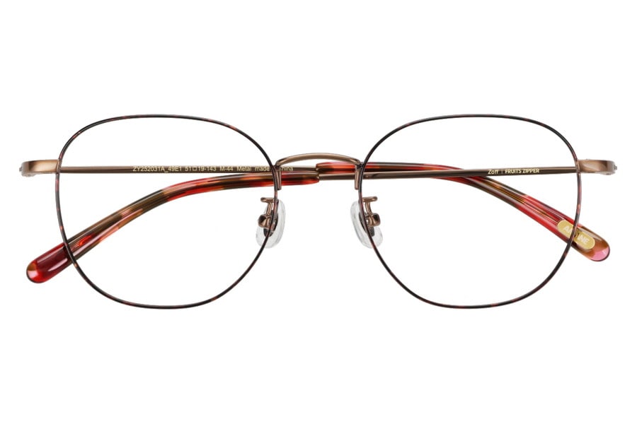 ウェリントン・ブラウン(デミ柄)のメガネ