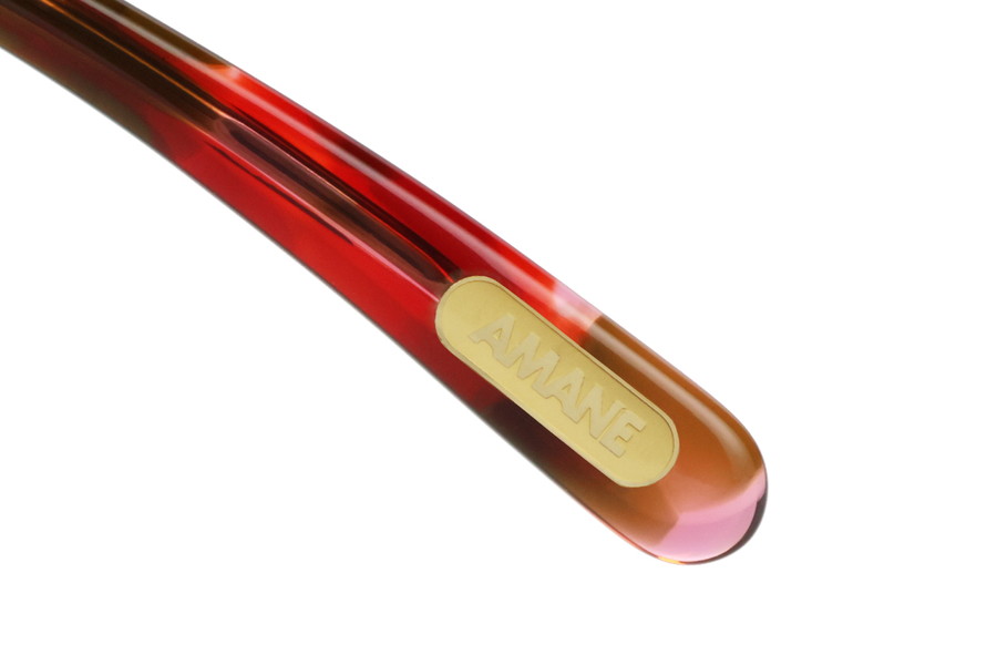 ウェリントン・ブラウン(デミ柄)のメガネ