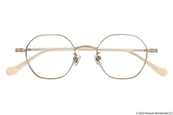 ゴールド　ウェリントンのメガネ