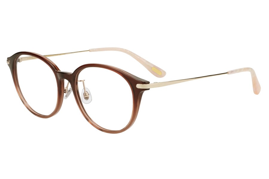 ボストン・ブラウン(クリア)のメガネ