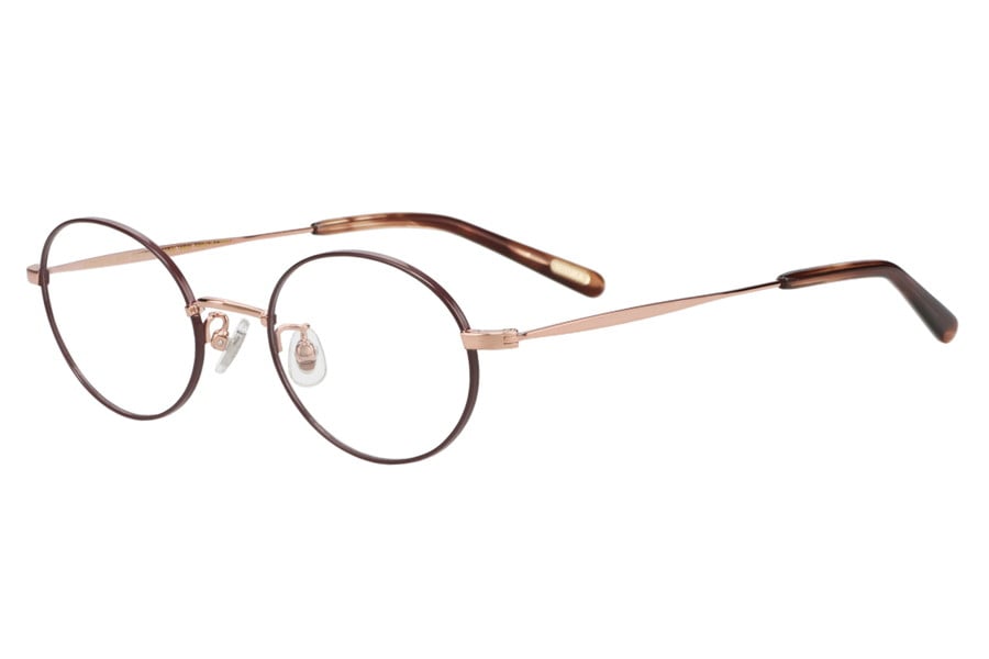 オーバル・ブラウンのメガネ