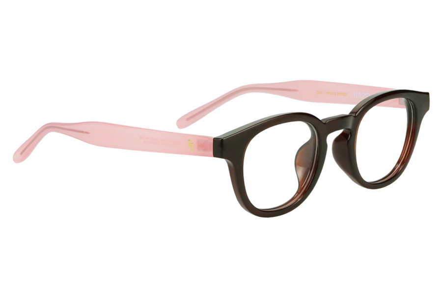 ウェリントン・ブラウン(クリア)のメガネ