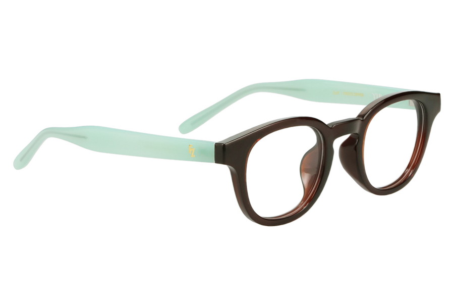 ウェリントン・ブラウン(クリア)のメガネ