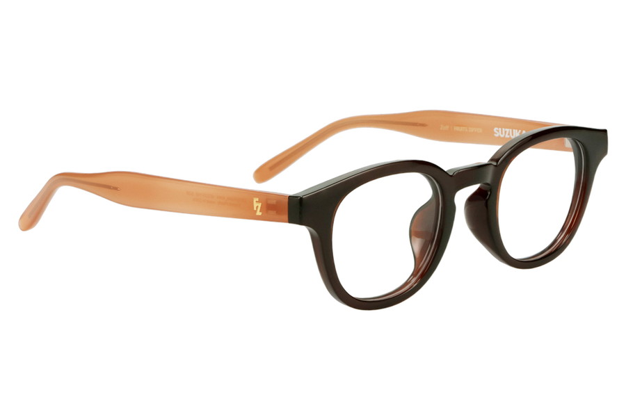 ウェリントン・ブラウン(クリア)のメガネ