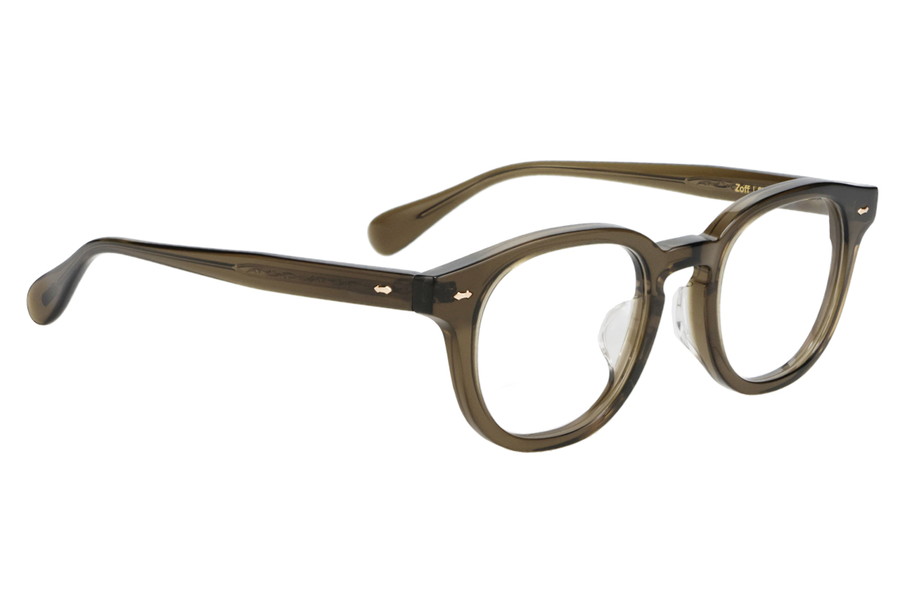 ウェリントン・ブラウン(クリア)のメガネ