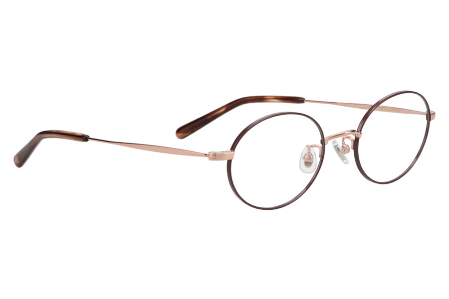 オーバル・ブラウンのメガネ
