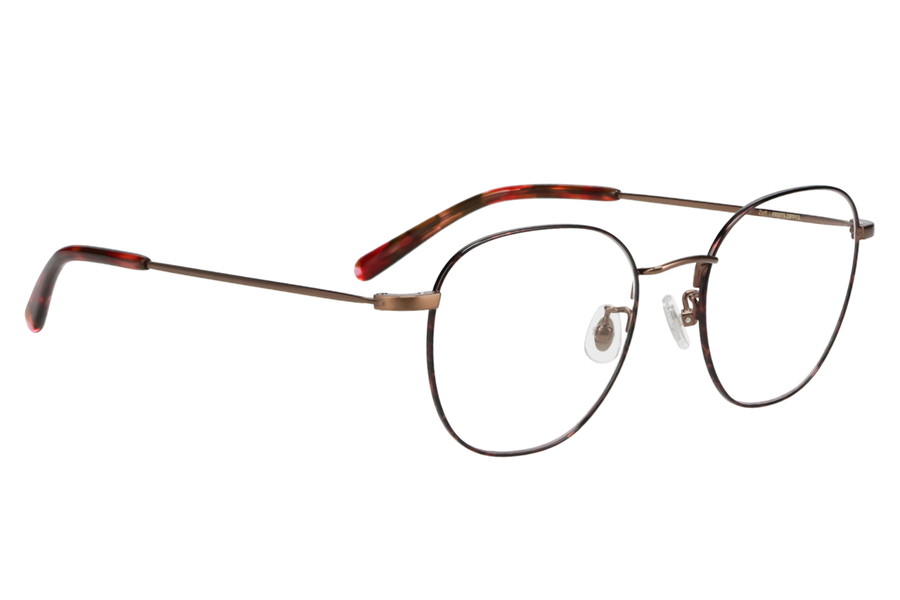 ウェリントン・ブラウン(デミ柄)のメガネ