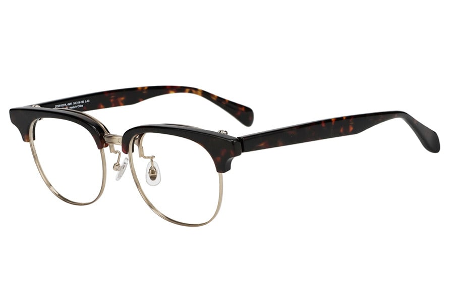 ブラウン(デミ柄) ボストンのメガネ