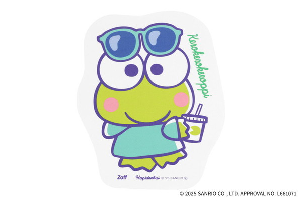 セール価格]Zoff｜はぴだんぶい ダイカットクロス けろけろけろっぴ