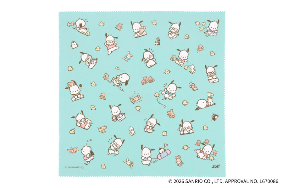 メガネ拭き Zoff│Pochacco メガネ拭き（SNRO-PC-CLOTH）｜メガネのZoffオンライン