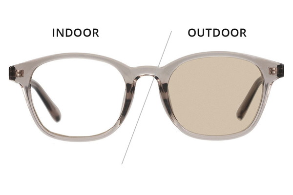 Zoff ウェリントン型 調光サングラス 新品同様品 Zoff（ゾフ） UVカット サングラス レディース 調光 アイブレラ