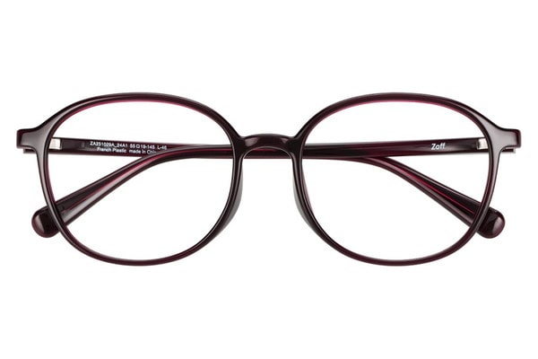 ウェリントン・レッド(クリア)のメガネ