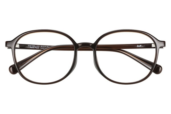 ウェリントン・ブラウン(クリア)のメガネ