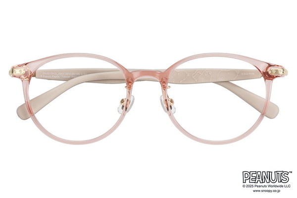 ボストン・ピンク(クリア)・メガネ