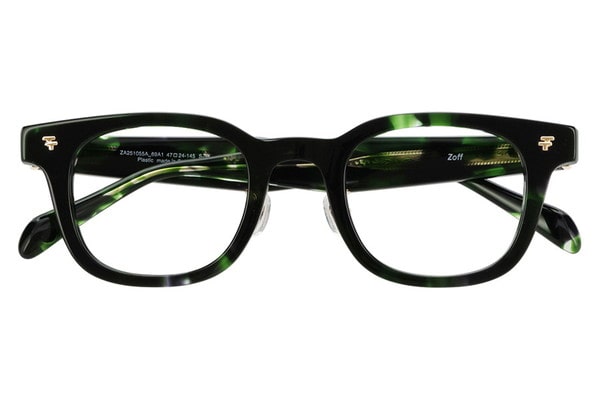 ウェリントン・グリーン(デミ柄)のメガネ