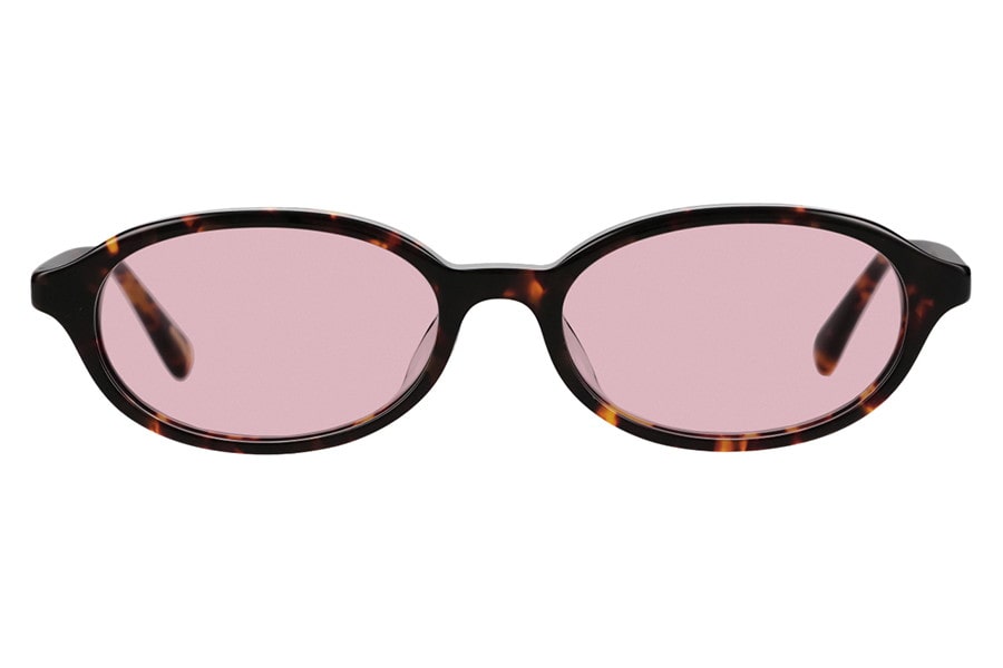 オーバル・ブラウン(デミ柄)のサングラス