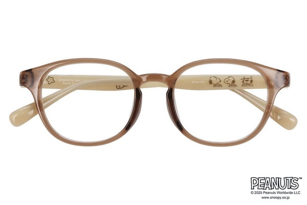 ウェリントン・ブラウン(クリア)・メガネ