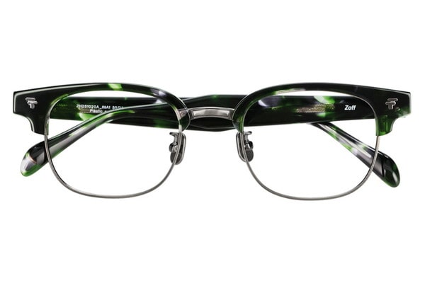 ウエリントン・グリーン(デミ柄)のメガネ