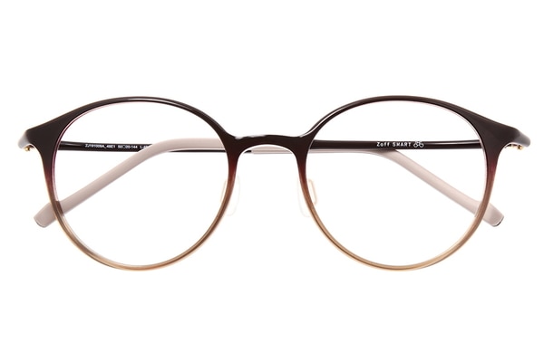 ✴︎美品✴︎ Zoff SMART オシャレなメガネ(度あり) 黒•茶 Begin特集商品]軽くてしなやかな Zoff SMART Skinny（ZJ191009-48E1