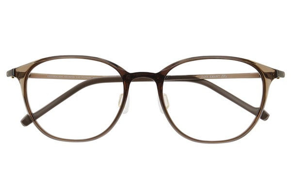 ボストン・ブラウン(クリア)のメガネ