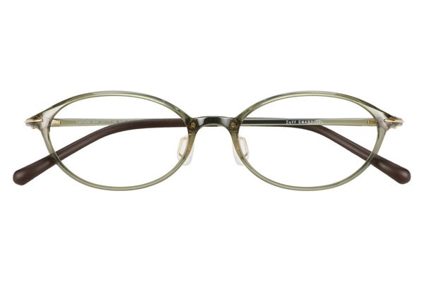 オーバル・グリーン(オリーブ)のメガネ