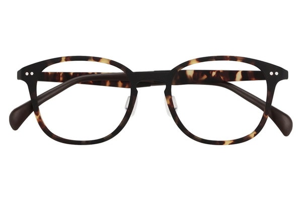 ウエリントン・ブラウン(デミ柄)のメガネ