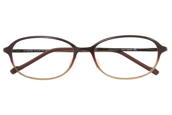 オーバル・ブラウン(グラデ)のメガネ