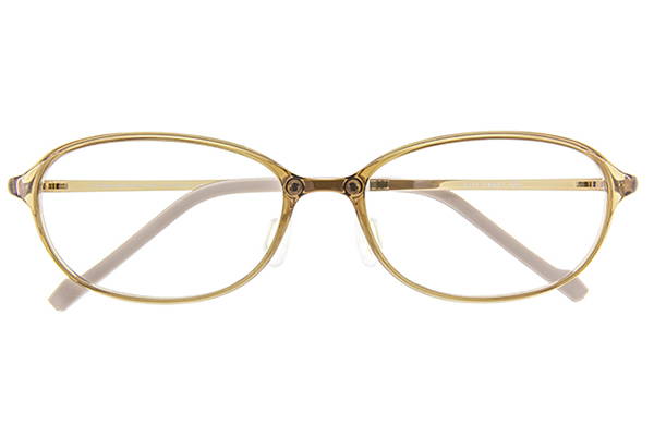 オーバル・ブラウンのメガネ