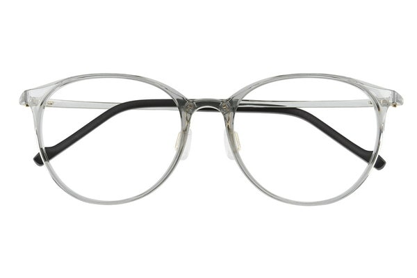 ボストン・グレー(クリア)のメガネ