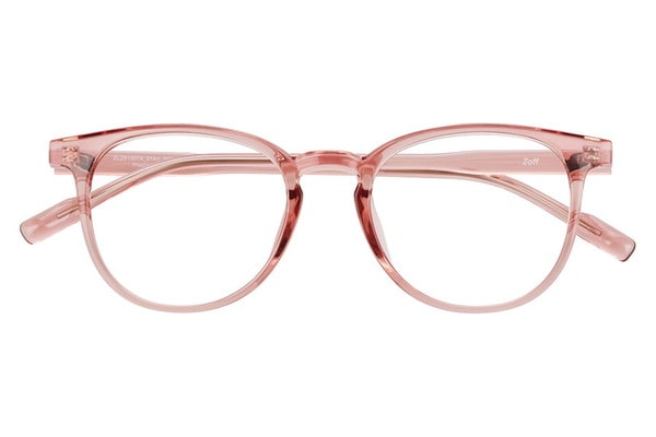 ボストン・ピンク(クリア)のメガネ