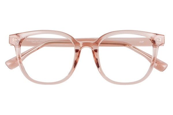 ウェリントン・ピンク(クリア)のメガネ