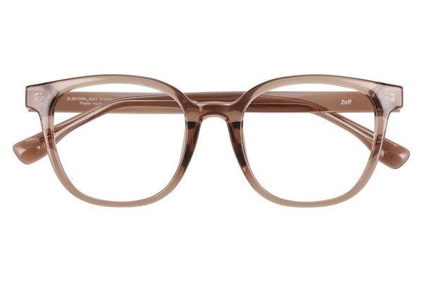 ウェリントン・ブラウン(クリア)のメガネ