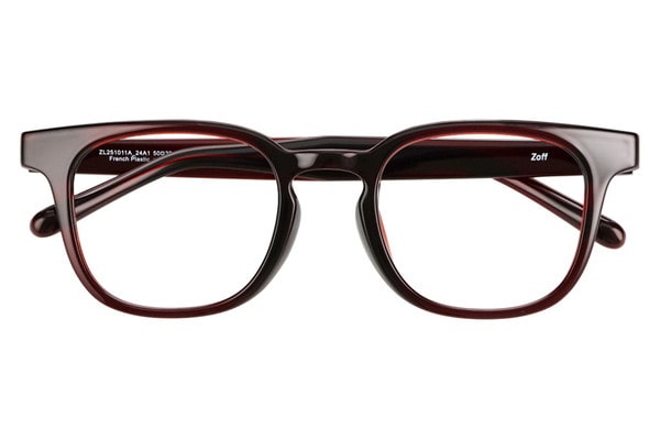 ウェリントン・レッド(クリア)のメガネ