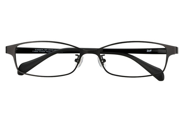 スクエア・ブラック(マット)のメガネ