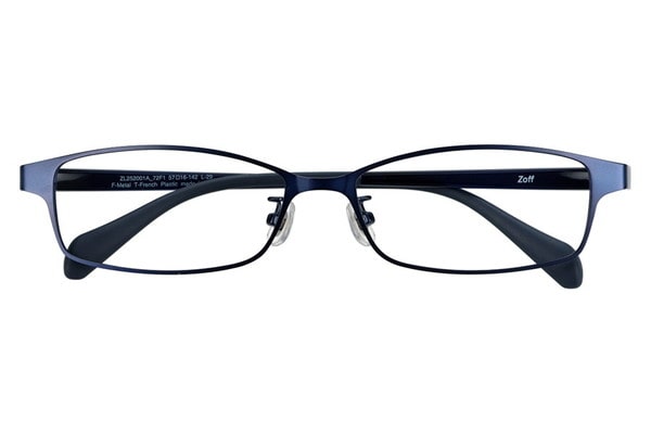 スクエア・ブルー(ネイビー)のメガネ