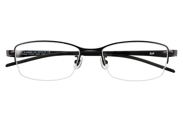 スクエア・ブラック(マット)のメガネ